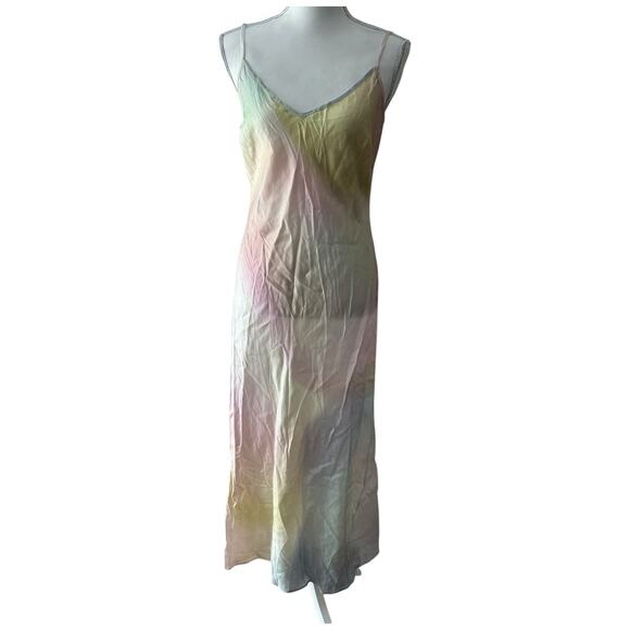 Untitled in Motion Down Multicolor Sleeveless Midi Slip Dress Size M - Picture 3 of 14